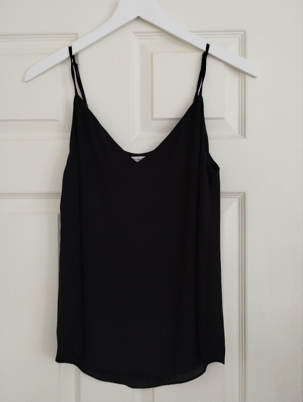 Babaton Black Silk-Look Spaghetti Strap Cami XS